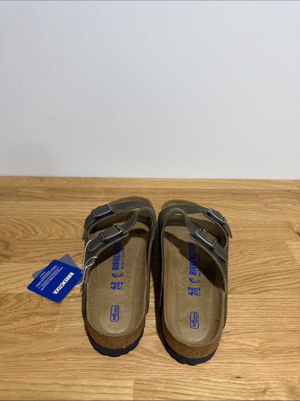Birkenstock Arizona size 9 brand new Double Strap Sandals - Faded Khaki - Picture 4 of 6